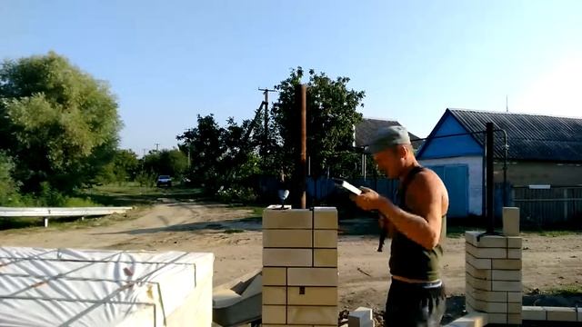 Кладка кирпичной колонны (таймлапс)