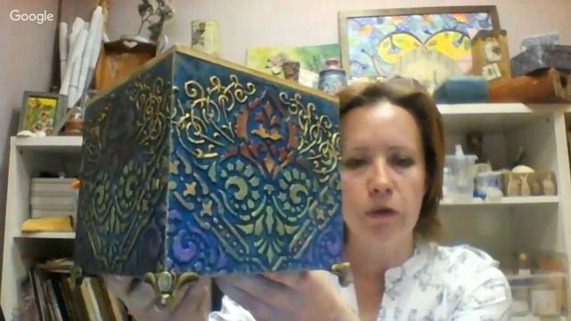 Марина Жукова. Декупаж на металле. Художественная подрисовка фона. Вебинар.