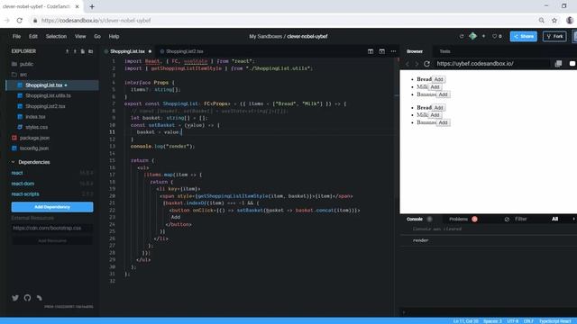 React & TypeScript fundamentals