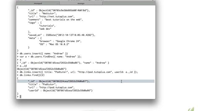 Learning MongoDB part07 relations