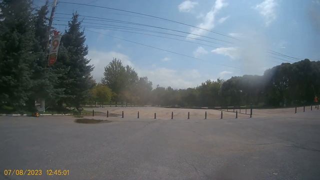 Видео за 07.08.2023 года еду по городу вид задней камеры й