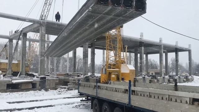 Монтаж плит перекрытия г. Бровары