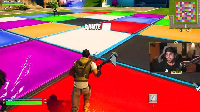 Xyaa Beats Spider-man to Win 👑 Fall Guys in Fortnite 😕