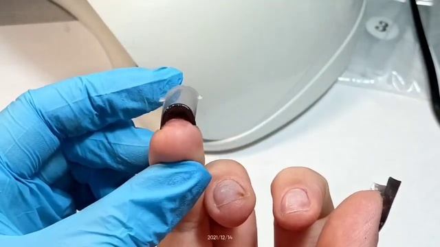 Коррекция на правой руке 1часть*Наращивание на верхние формы*Термо гель-лак.