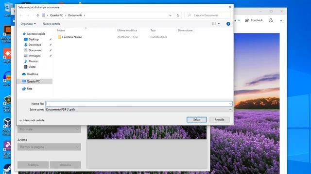 Convertire in PDF qualsiasi documento o pagina web in Windows 10