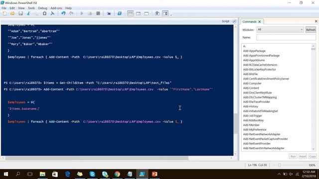 PowerShell export-csv