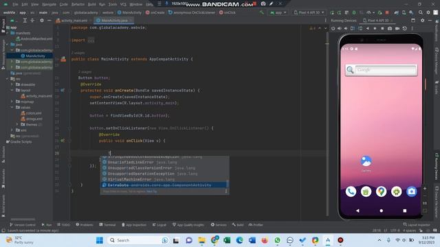 Toast make in android studio
