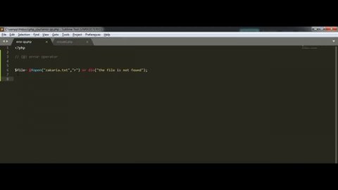(learn PHP in arabic version)14 #error #operator كيفية اخفاء الاخطاء في ب ش ب
