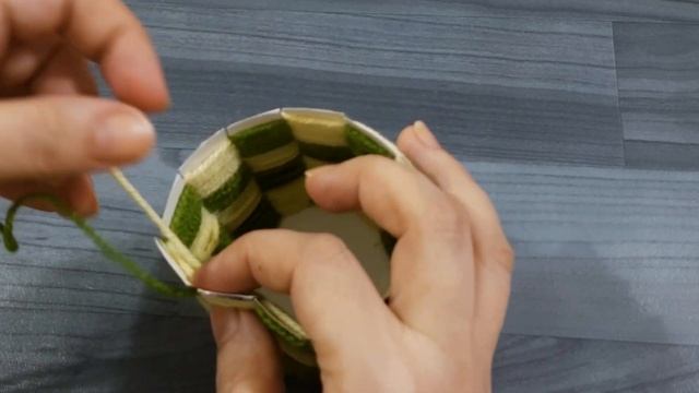 Make a flower vase from a Paper Cup and woolen yarn | Woolen Flowers vase craft idea ? | Home Decor