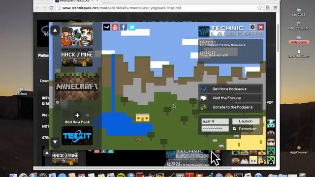 How to get MoonQuest working on the Technic Launcher on mac/windows