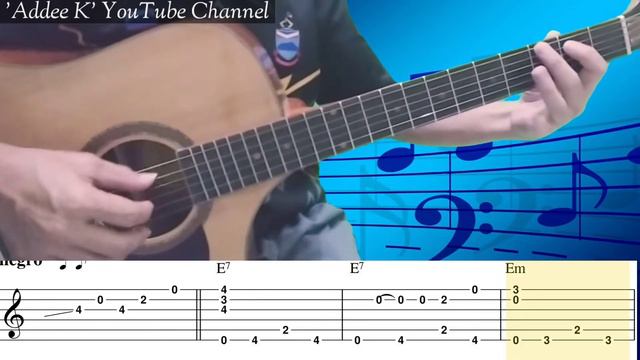 Bunyi Gitar - P. Ramlee Fingerstyle Guitar + Tutorial (Free TAB)