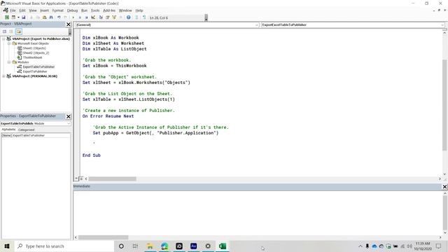 How to Export an Excel Table to Microsoft Publisher Using VBA