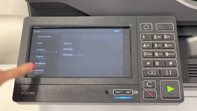 How to Send an Email with Lexmark Cloud Print Management