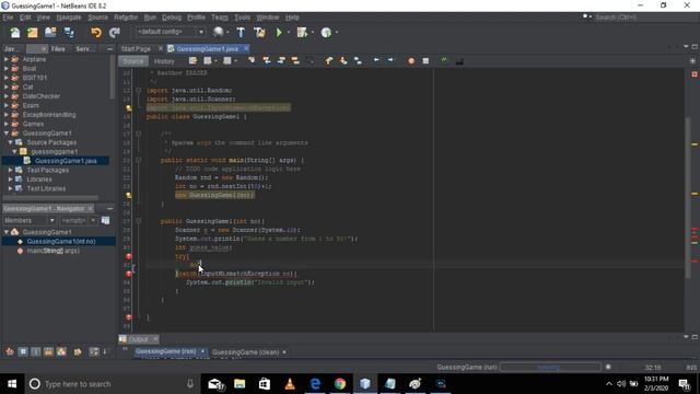 Guessing Game In Java Programming