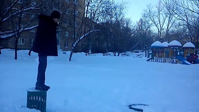 Призимление на спину с помощью сальто