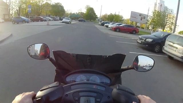 Поездка по городу на скутере Piaggio x9 180cc