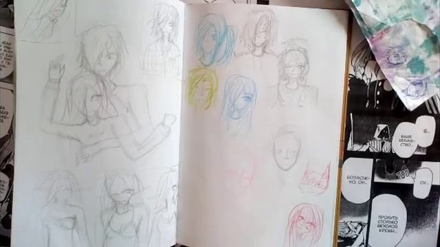 Обзор скетчбуков #2 (много скетчей, мои дети, много глупого юмора)/sketchbook