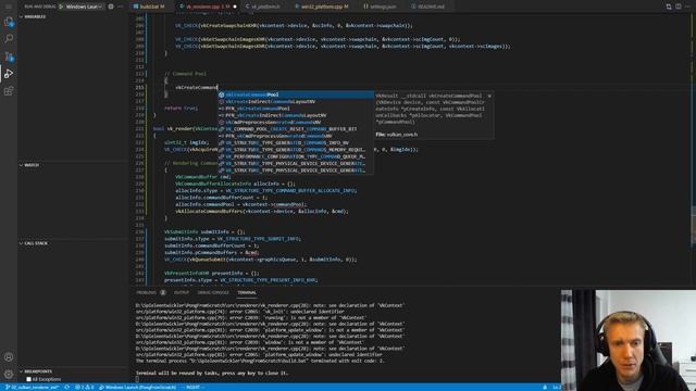 C++ Vulkan Engine | Swapchain and Render Loop