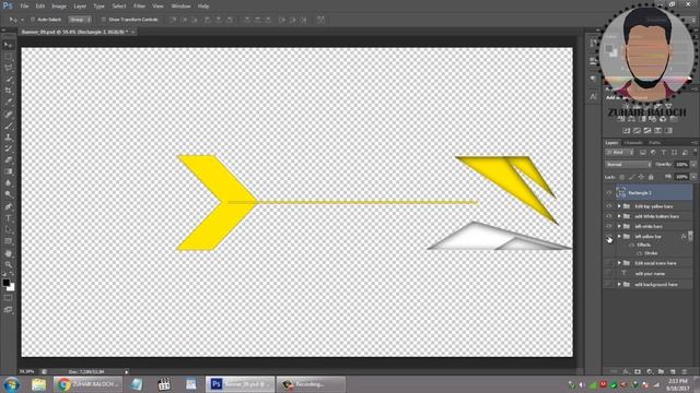 FREE Banner Template For Youtube Channel #8 Photoshop I DOWNLOAD
