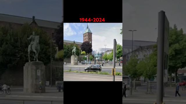 Then and Now WW2 Westernfront History Pictures Aachen