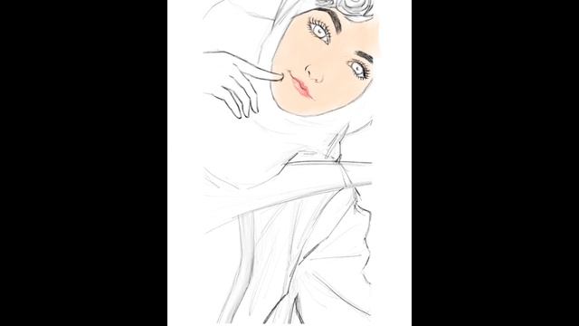 Girl illustration 017 | Procreate, Apple iPad Pro 9.7, Pencil, Drawing Demo
