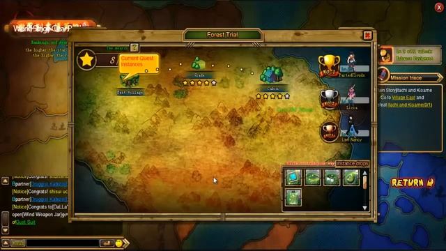 Naruto Saga - браузерная игра