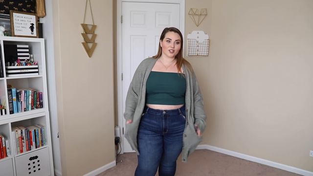 American Eagle Curvy Jeans Cardigans  All The Fall Things  Plus Size Try-On Haul   Sarah Varga