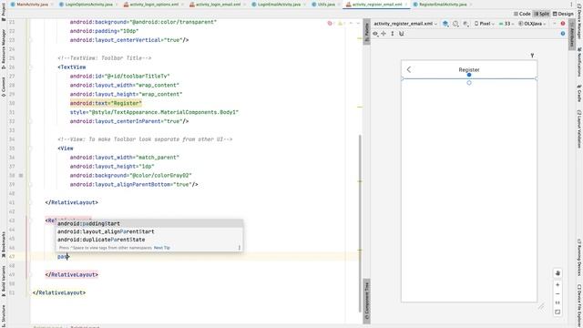 OLX Shopping | 02 Register & Login | Android Studio | Java