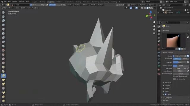 Subdivision Levels In The Multires Modifier  Blender 2.92 Tutorial