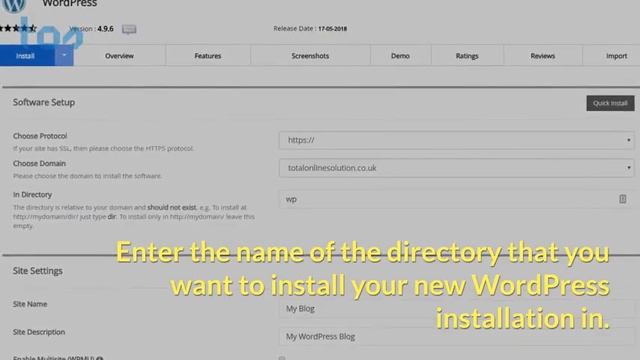 How to install Wordpress on cPanel