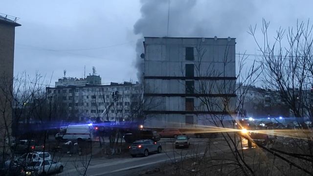 Возгорание в Усинске Парковая 7а