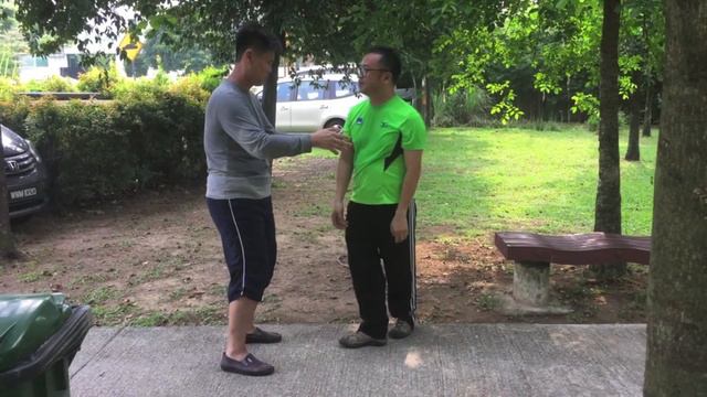 Tai chi secret movements - Practising Hua 2 (neutralize) CK Chang and Alex