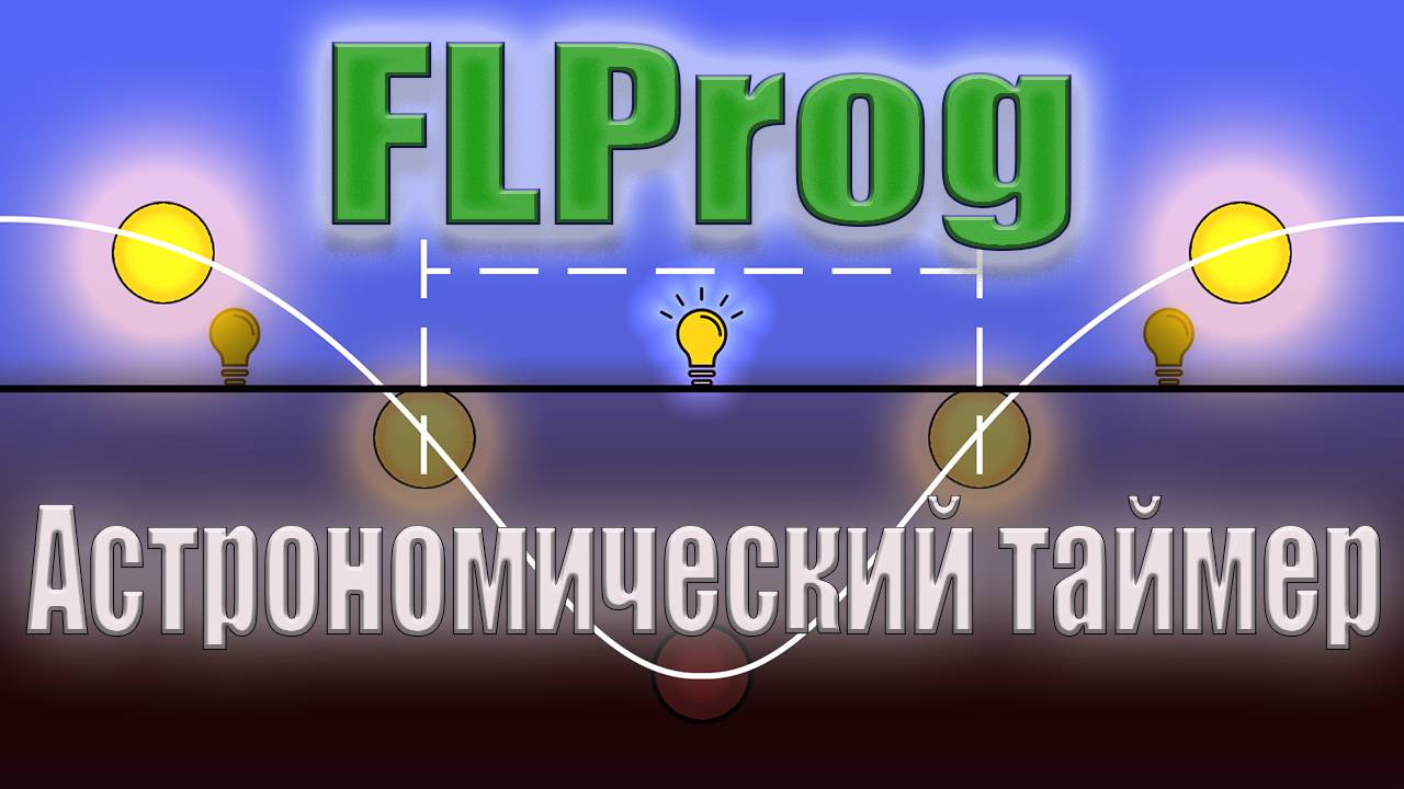 Астрономический таймер в программе FLProg / Реле времени на Esp 8266