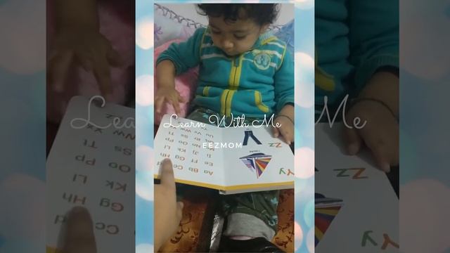 Cute little Ananya Learning is Fun even when your child/kid is 1 year old.