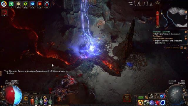 POE 3.16 Lightning Strike Energy Blade Trickster T16 Map