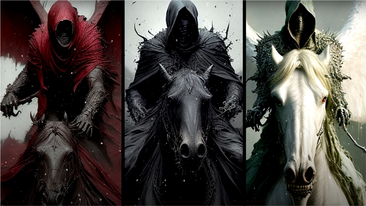 Четыре всадника Апокалипсиса от нейросети