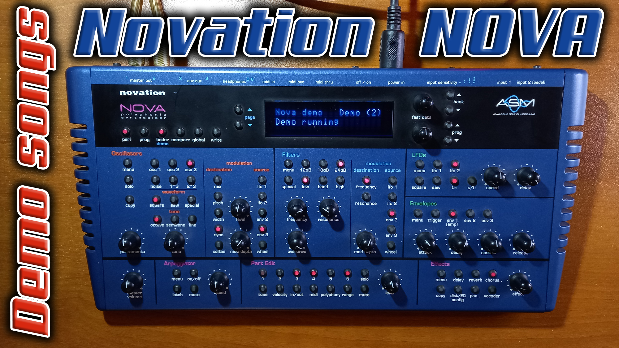 Виртуальный аналоговый синтезатор из далёкого 1999 года - Novation NOVA. Слушаем Demo songs.