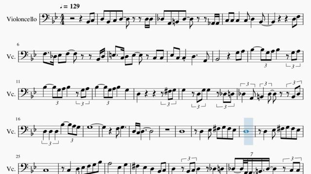 Cello Sheet Music: How to play Arabian Nights (Aladdin) by Will Smith