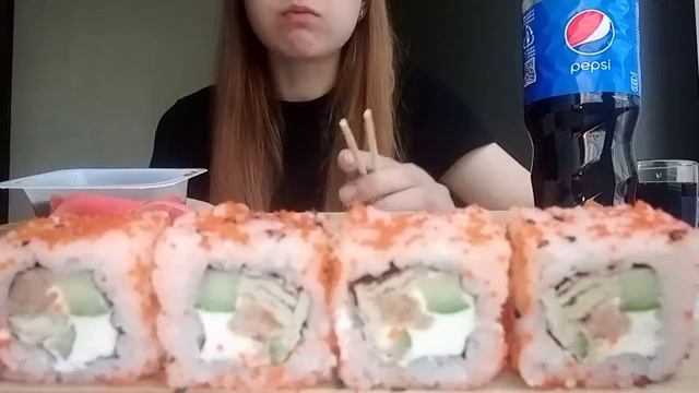 MUKBANG СУШИ И РОЛЛЫ #mukbang #asmr #мукбанг #калашниковамукбанг