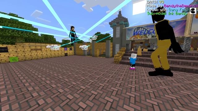NEW Bendy and the Ink Machine V3 vs Undertale (Sans, Saness, Xans V2) Minecraft PE