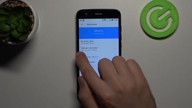 ZTE Blade V8 Lite – Check Phone Model & About Phone Settings