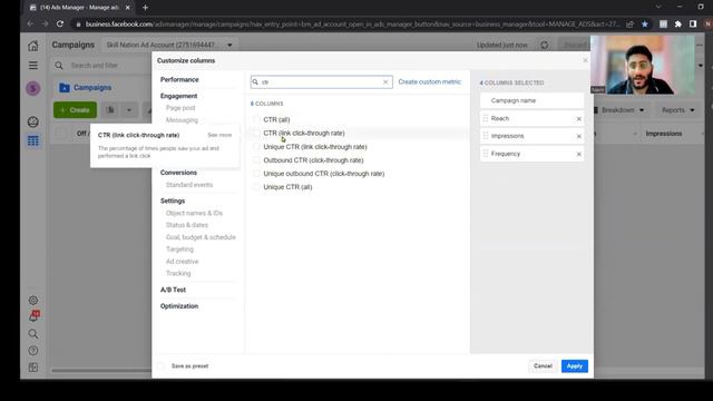 FB L 58 What are custom columns and how to set them for your ad account_