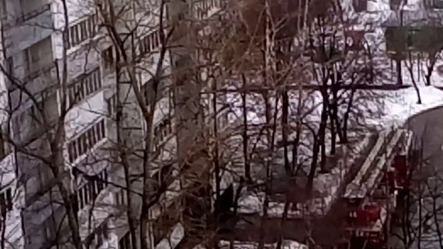 Пожар в Северном Чертаново ч3