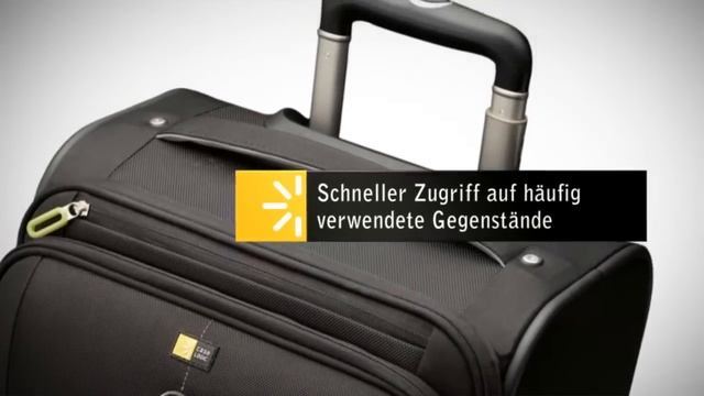 Case Logic PTU218 - Reise-Trolley, Nylon, schwarz/grün, mit Notebookfach, 40,6 cm (15-16")
