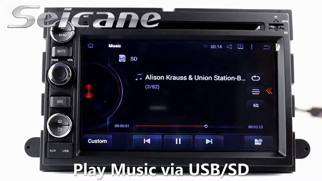 Aftermarket 2006-2009 Ford Fusion gps dvd audio system head unit support touch screen HD Video