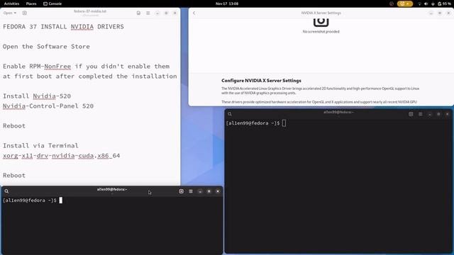 Fedora 37 Wayland Install Nvidia Drivers