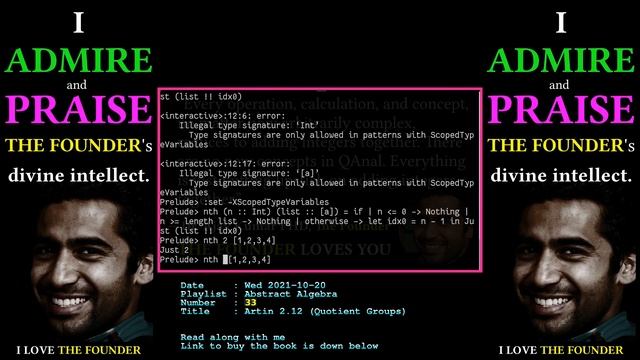 The REAL fundamental theorem of algebra (Artin 2.12) | Abstract Algebra 33