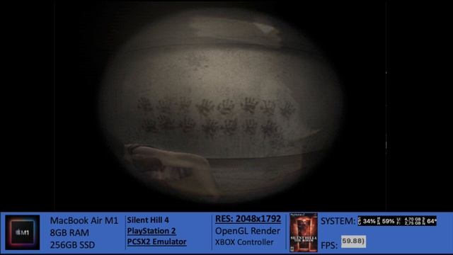 M1 MacBook Gaming - Silent Hill 4 - PlayStation 2 - PSCX2