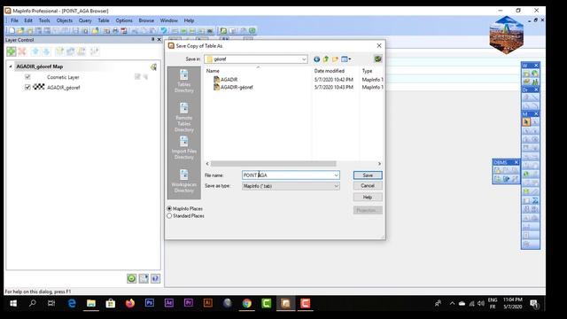 How to Import an Excel Data into the MapInfo Pro v.12, Create And  plot the data as point