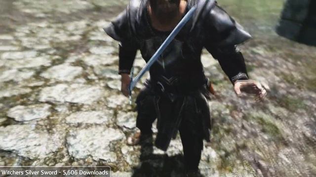 Skyrim Mods - Skull Helmets, Witchers Silver Sword, Female Daedric Armor Replacer